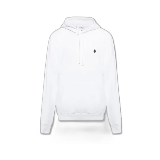 Cross-Motif Cotton Hoodie