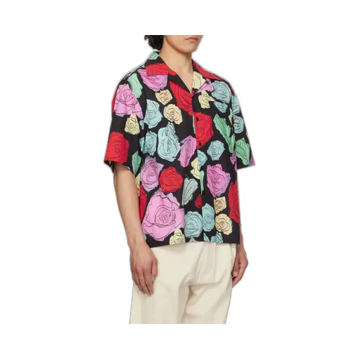 Orion Print Poplin Bowling Shirt