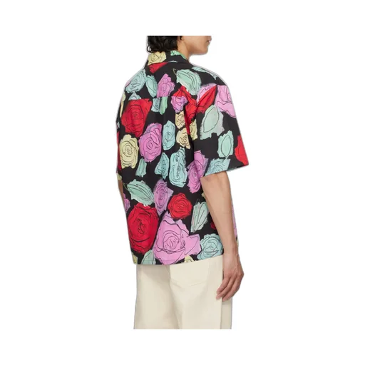 Orion Print Poplin Bowling Shirt