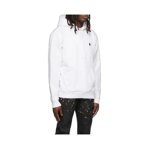 Cross-Motif Cotton Hoodie