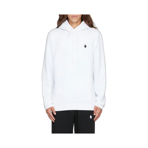 Cross-Motif Cotton Hoodie