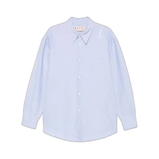 Logo Embroidered Oxford Shirt