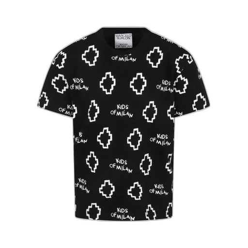 County Of Milan Kids Logo Printed Crewneck T-Shirt