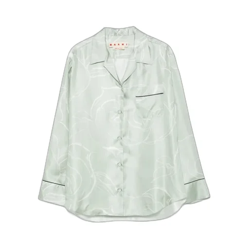 Floral Motif Long-Sleeved Shirt