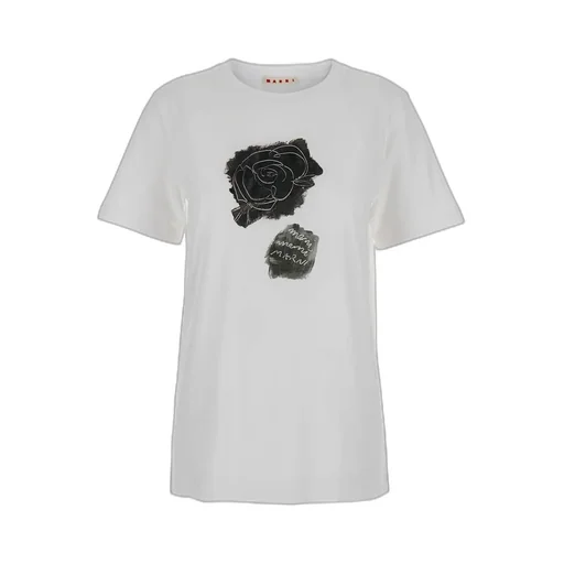 Scraped Rose Printed T-Shirt