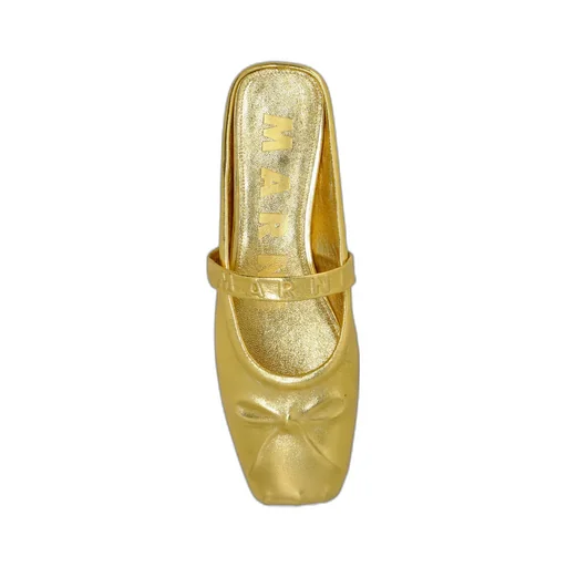 Metallic Effect Slip-On Slippers