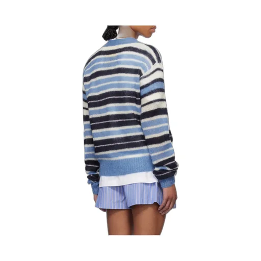 V-Neck Striped Cardigan