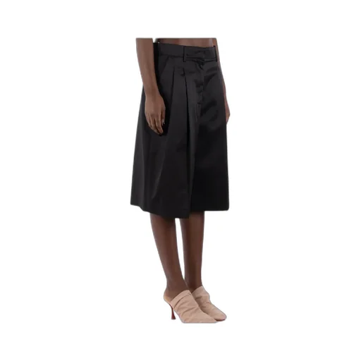 Logo Embroidered Knee-Length Shorts