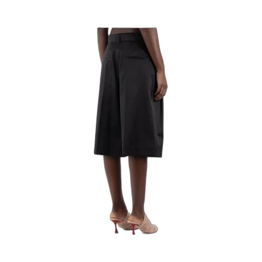Logo Embroidered Knee-Length Shorts