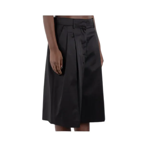 Logo Embroidered Knee-Length Shorts