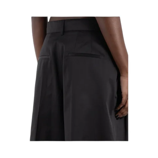 Logo Embroidered Knee-Length Shorts