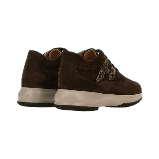 Crystal-Embellished Suede Sneakers