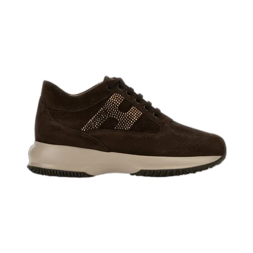 Crystal-Embellished Suede Sneakers