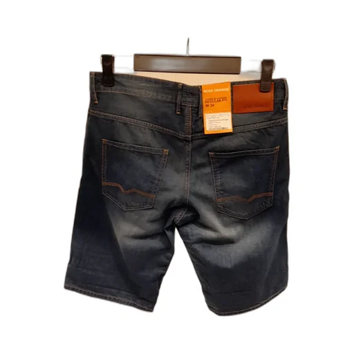 Faded Five-Pocket Denim Shorts