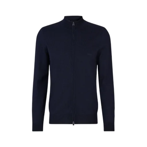 Zip-Up Virgin Wool Cardigan