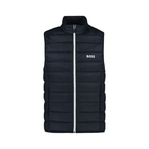 Water-Repellent Logo-Printed Zipped Gilet