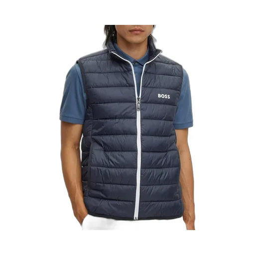 Water-Repellent Logo-Printed Zipped Gilet