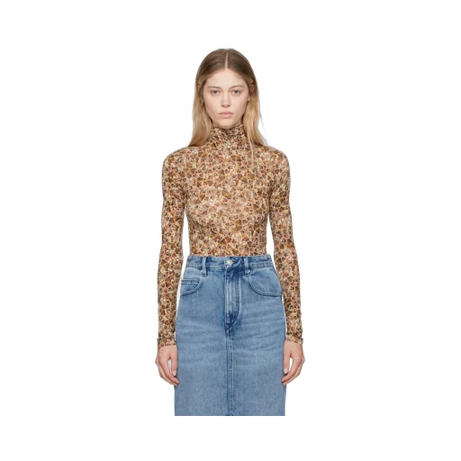 Multicolored Printed Knitted Top