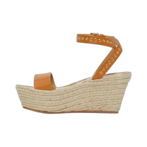 Logo Slope Heel Sandals
