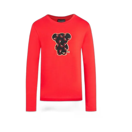 T-Shirt With Round Neck And Long Sleeves