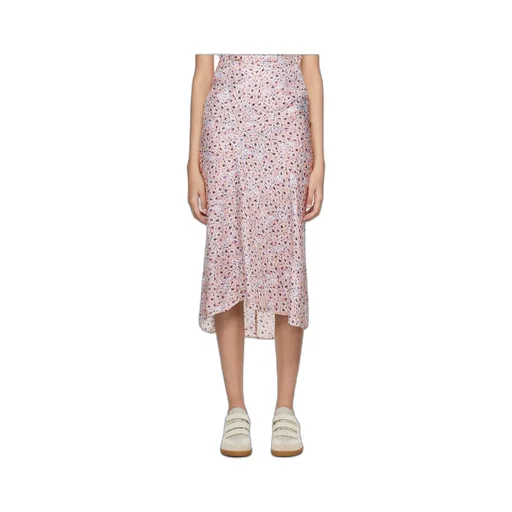 Motif Printed Midi Skirt