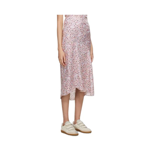Motif Printed Midi Skirt