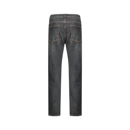 Logo Embroidered Mid-Rise Jeans