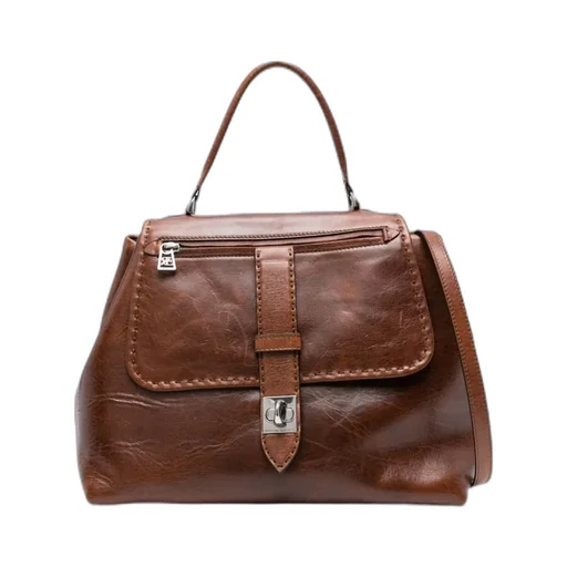 Liza Top-Handle Leather Shoulder Bag