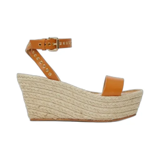 Logo Slope Heel Sandals