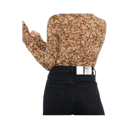 Multicolored Printed Knitted Top