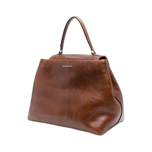 Liza Top-Handle Leather Shoulder Bag