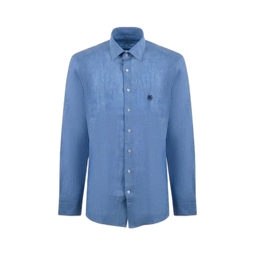 Pegaso-Embroidered Long-Sleeved Shirt
