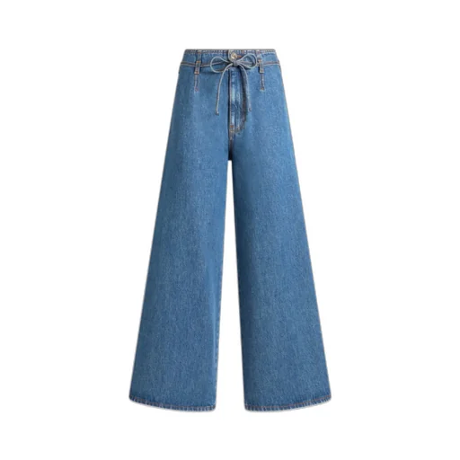 Belt Detailed Culotte Jeans