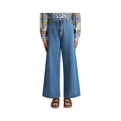 Belt Detailed Culotte Jeans