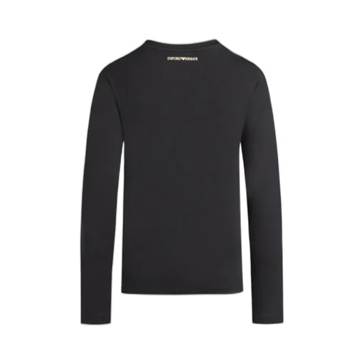 T-Shirt With Round Neck And Long Sleeves