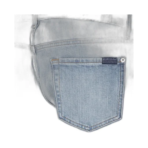 Straight-Leg Denim Pants
