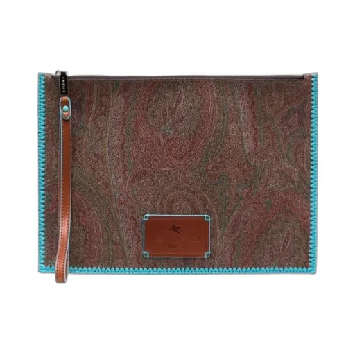 Paisley Printed Clutch