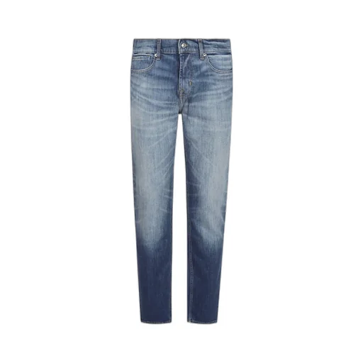 Straight-Leg Denim Pants
