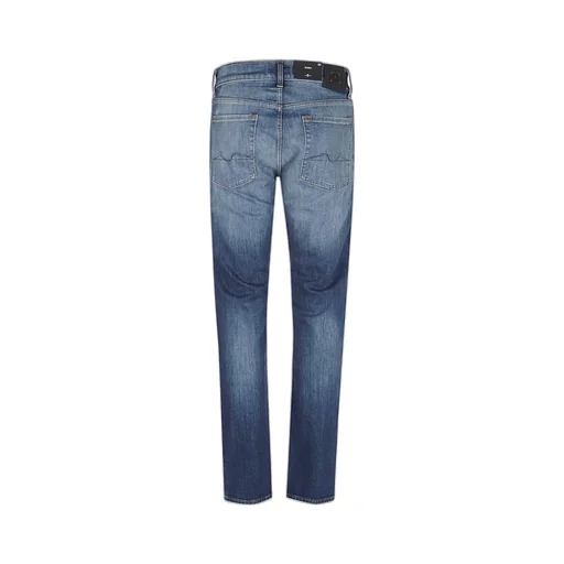 Straight-Leg Denim Pants