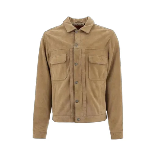 Button-Up Leather Jacket
