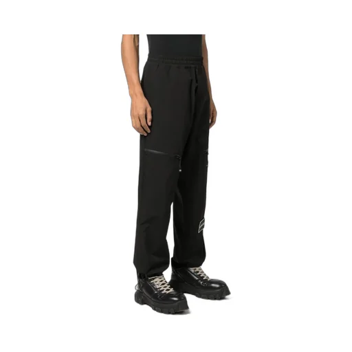 Logo Patch Straight-Leg Trousers