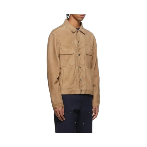 Button-Up Leather Jacket