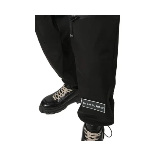 Logo Patch Straight-Leg Trousers