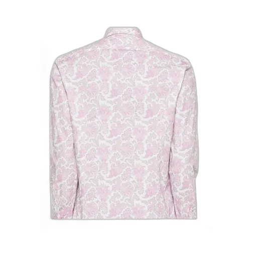 Paisley Printed Curved Hem Shirt