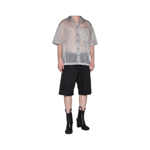 Embossed-Logo Knee-Length Shorts