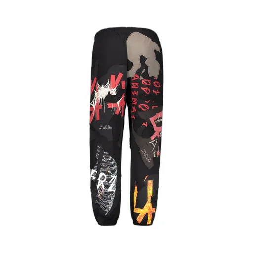 Elasticated Waistband Graphic Printed Track Pants