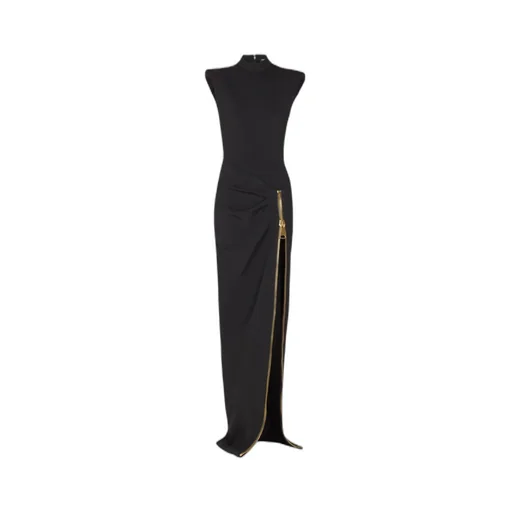 Zip Detailed Sleeveless Dress
