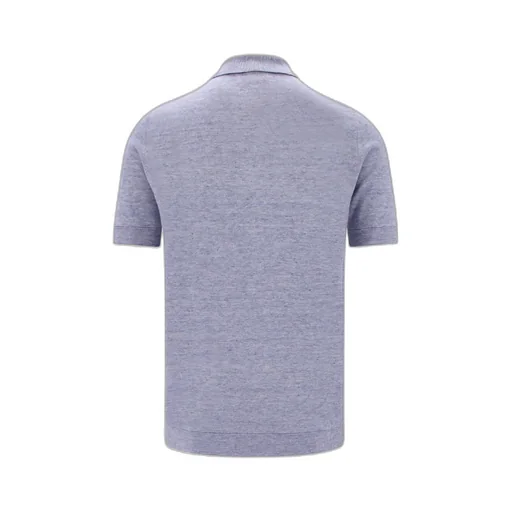 Buttoned Short-Sleeved Polo Shirt