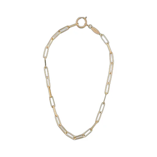 Geometric Brass Necklace