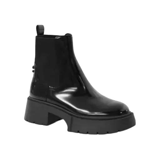 Lug-Sole Leather Chelsea Boots